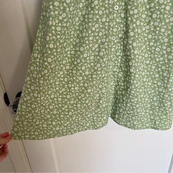 Madewell V-Neck Button-Front Mini Dress - Picture 3 of 9